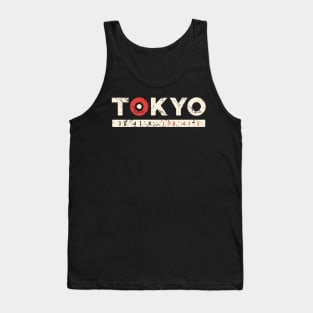 Tokyo apparel design with grunge effect. Tank Top